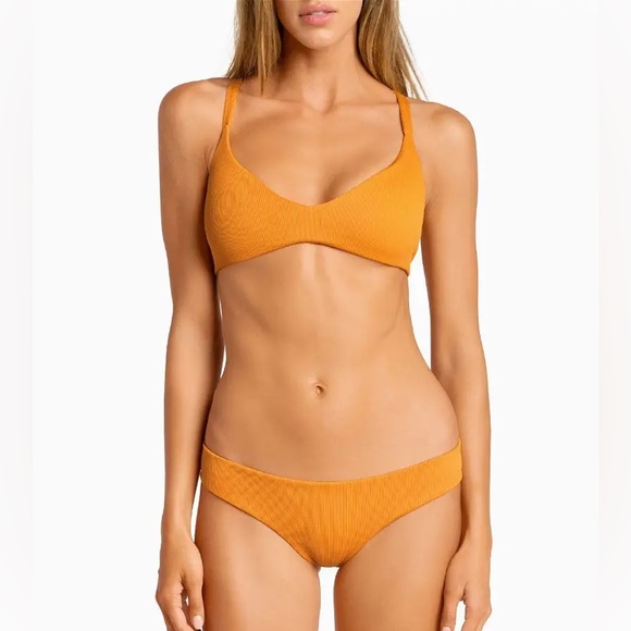 Boys + Arrows Dylan Goldilocks Ribbed Bikini Top - Picture 12 of 14
